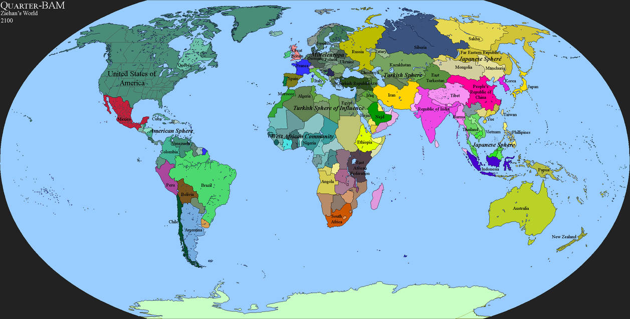 The World of 2100 according to Peter Zeihan by DJJablonsky on DeviantArt
