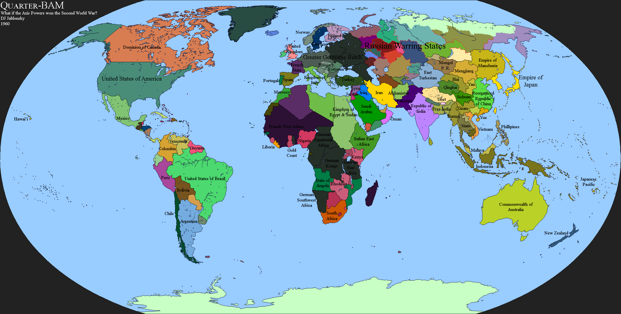 Axis Victory Map Deviantart Axis Victory in the Second World War: 1960 by DJJablonsky on DeviantArt