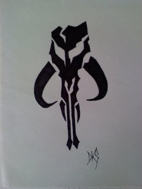 Mandalorian Armor Mythosaur Skull Marking by serebyani on DeviantArt