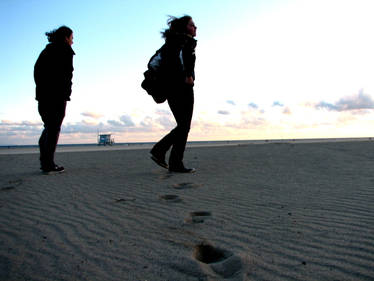 On the beach