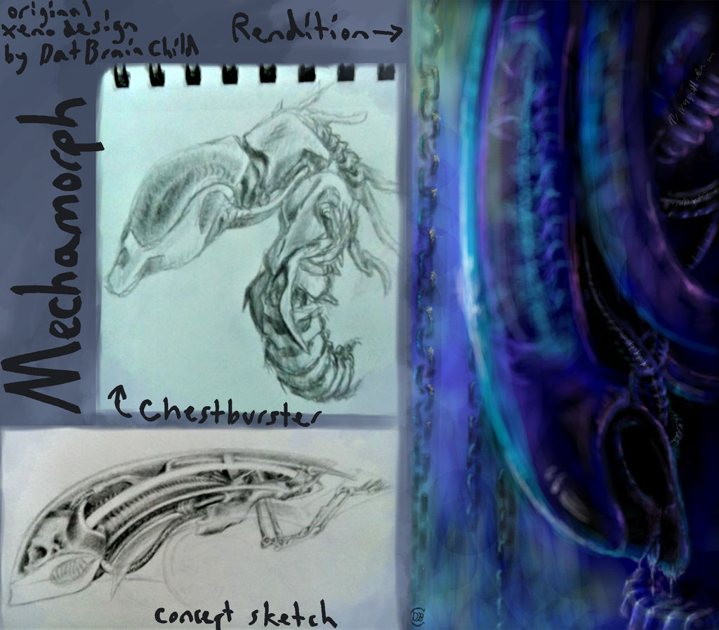 Sketch Dump: Mechamorph by SurrealMrBleuArt on DeviantArt