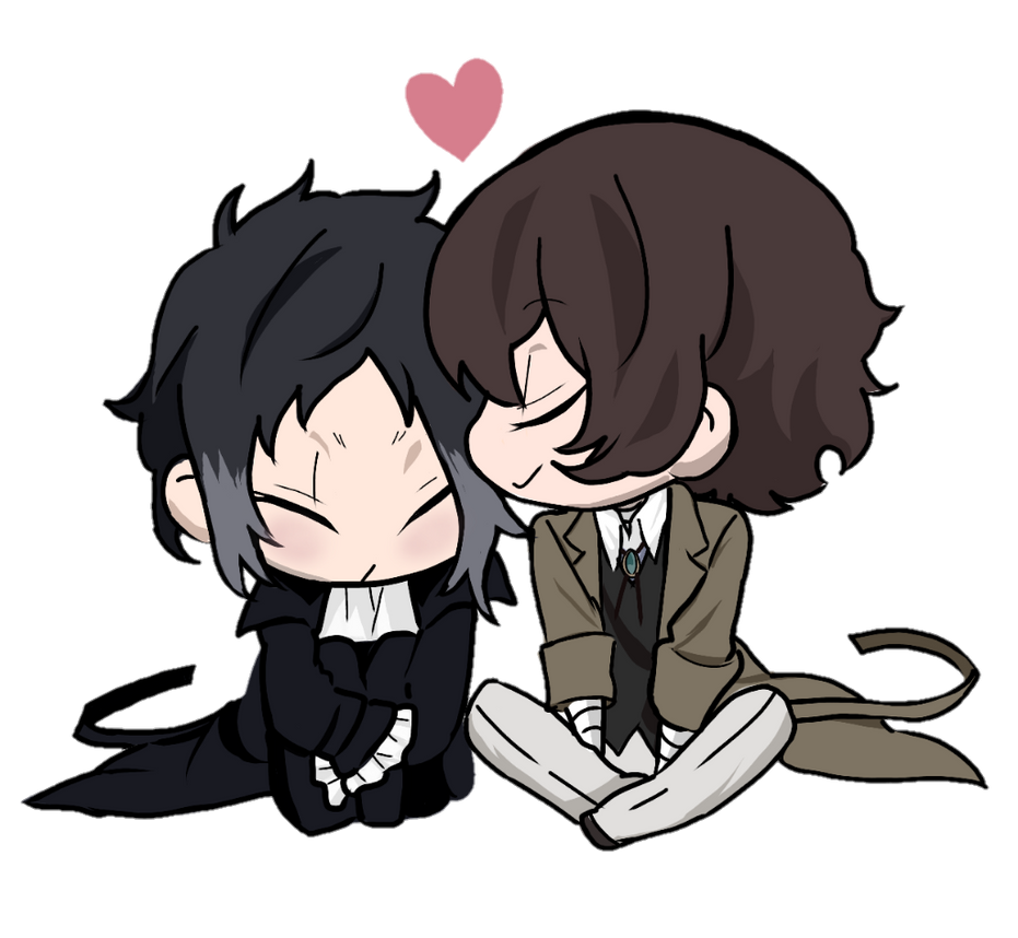 Chibi Dazai and Akutagawa. by oreonggie on DeviantArt