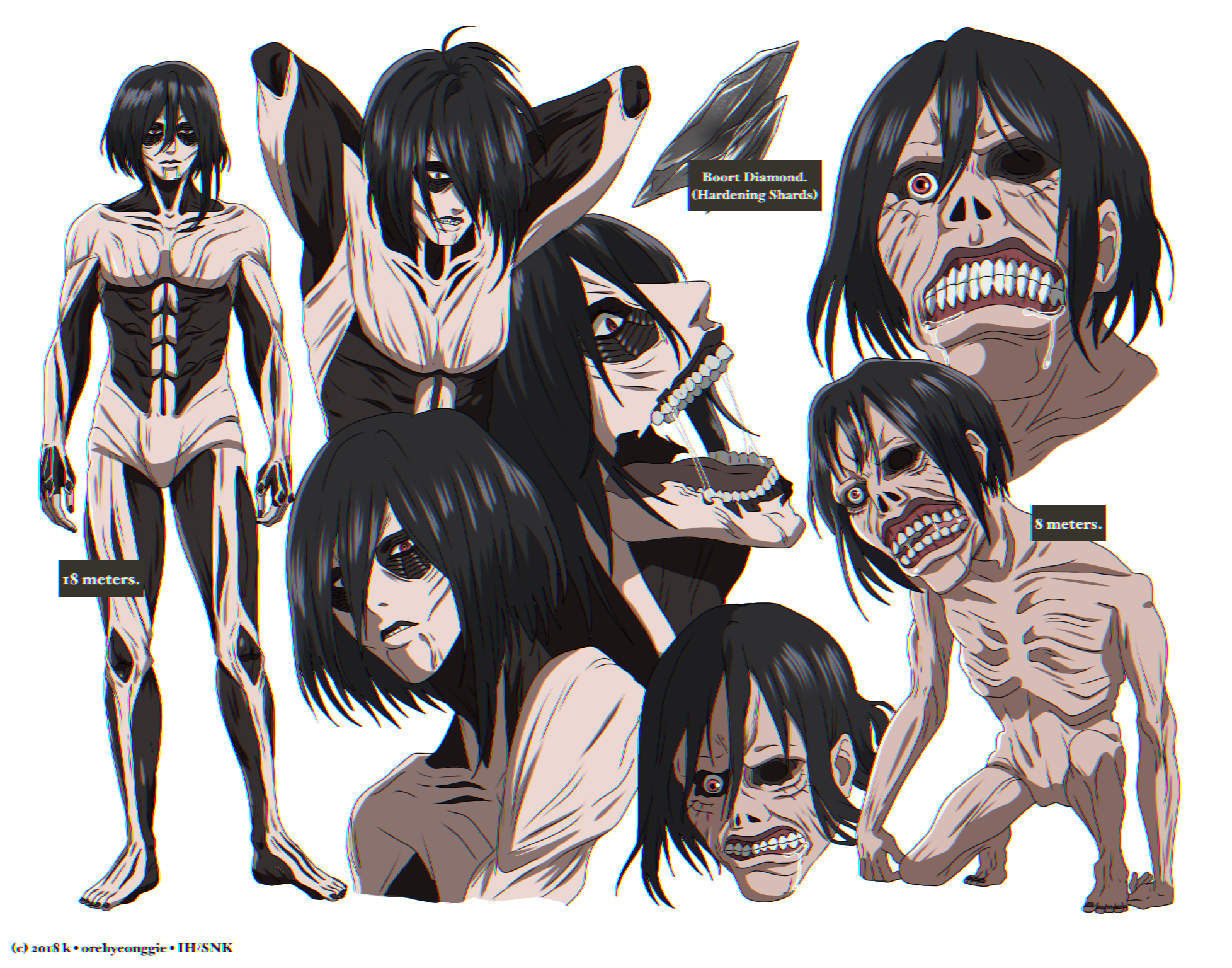 Shingeki no Kyojin Hybrid Titan Design by TsunaKisuke on DeviantArt