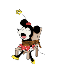 Minnie Mouse Screaming while Tied Up