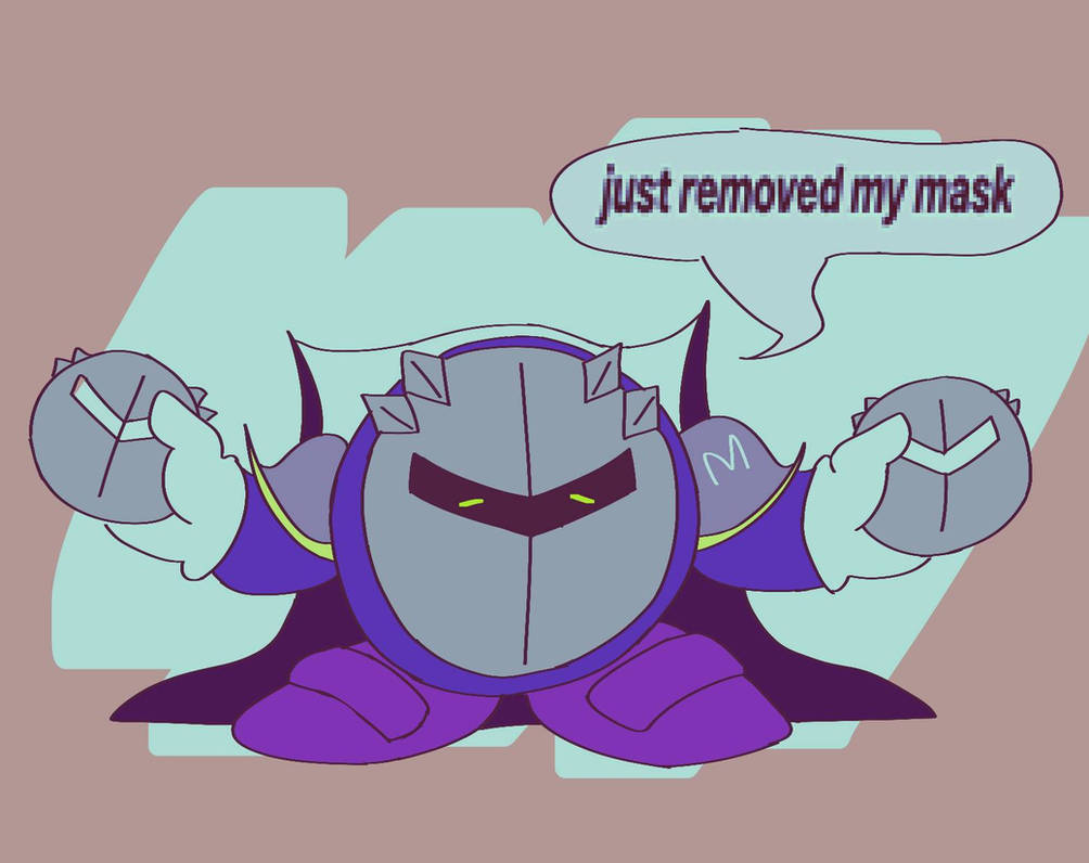 Meta Knight removes his mask for a second time by BurnedRottenSock on ...