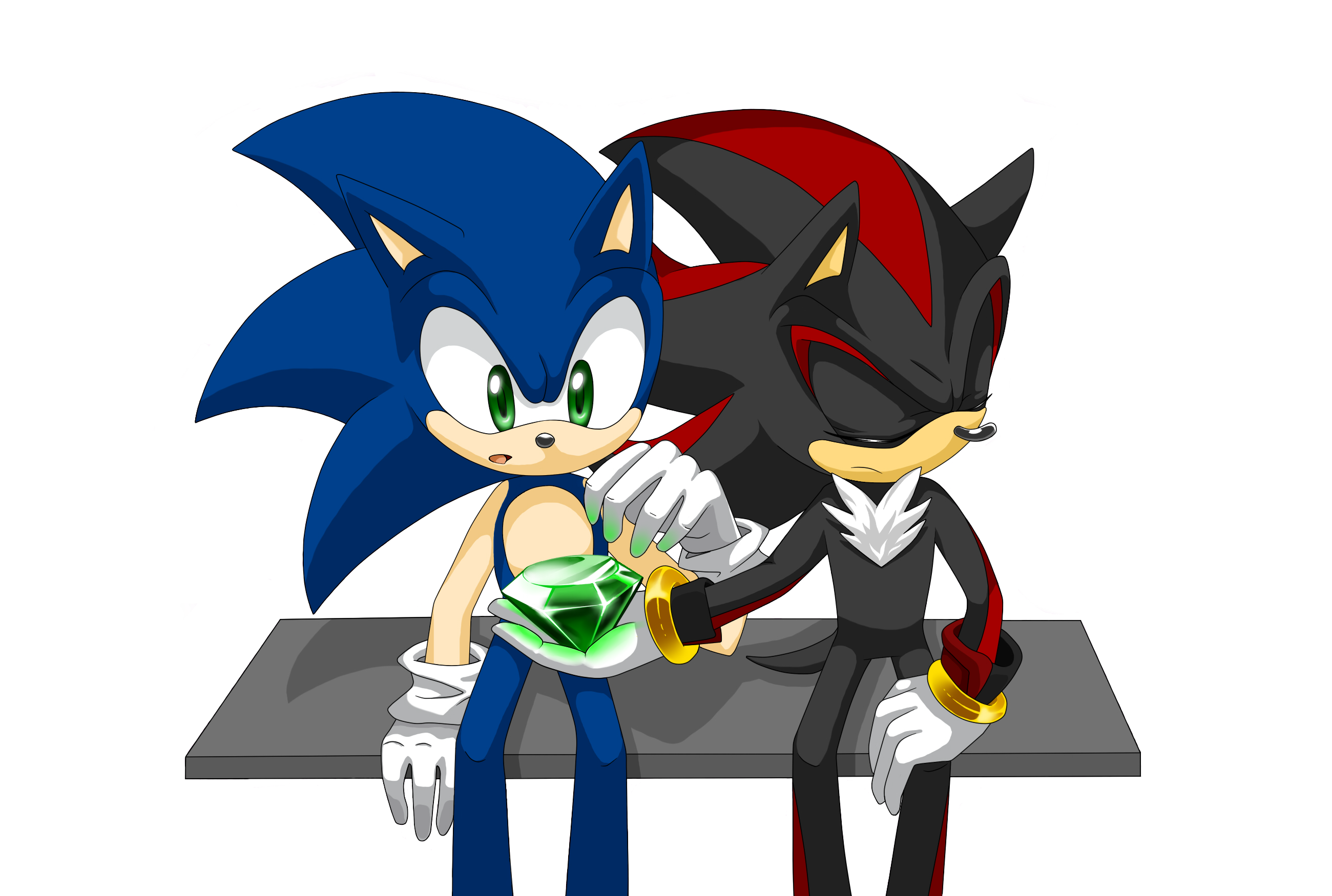  Sonic the Hedgehog 4” Super Sonic with Chaos Emerald