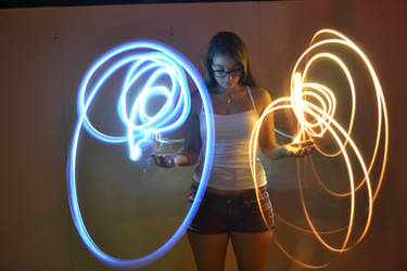 Light Painting contrast orbs