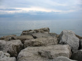 Sky, sea, rock