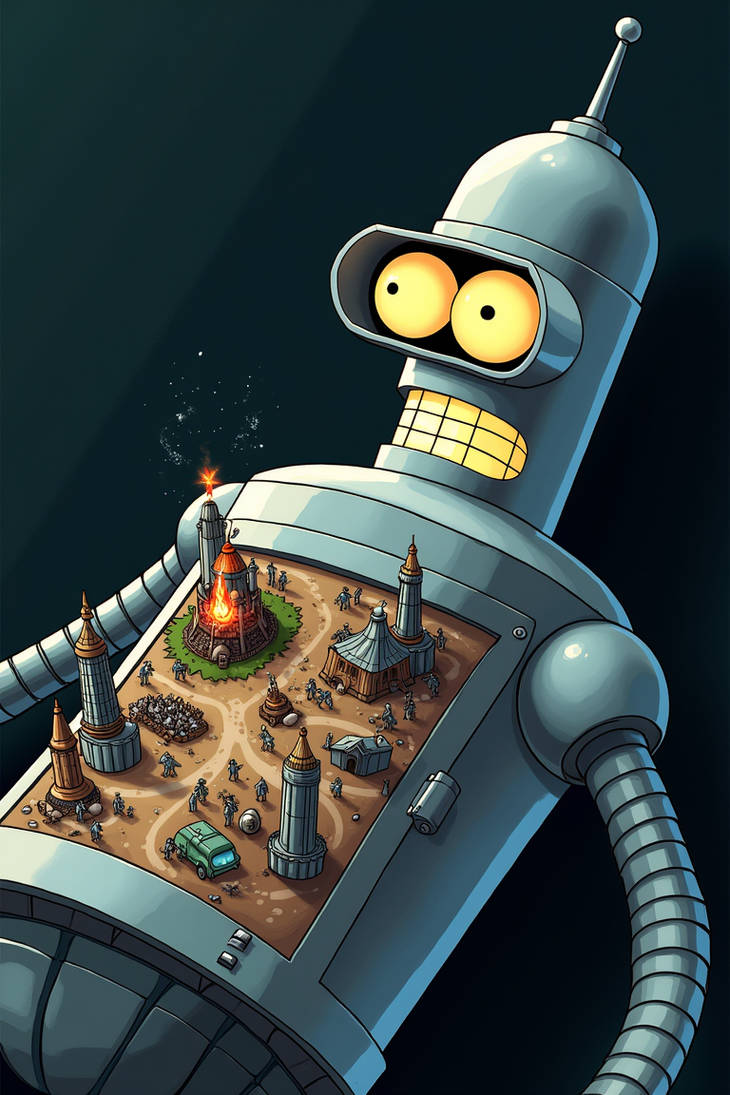 Bender Multitasking Bender by DigitalArtMatrix on DeviantArt