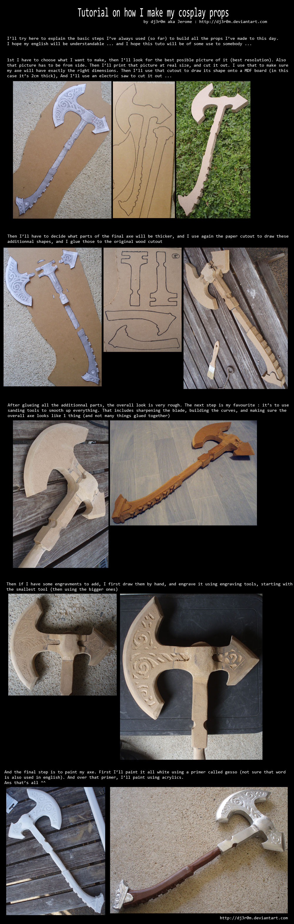 Tutorial on how I make my cosplay props