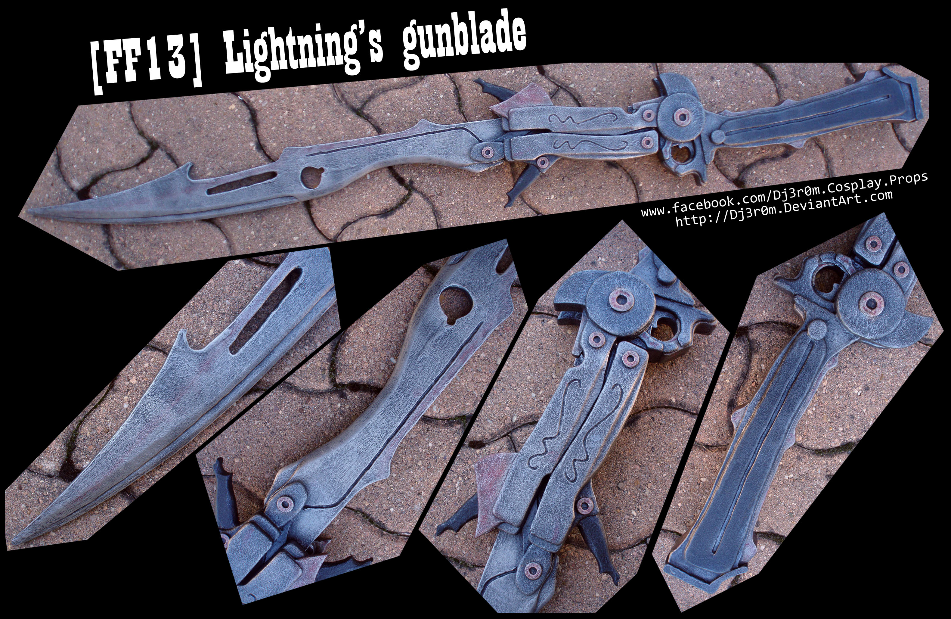 FF13] Lightning's Gunblade by Dj3r0m on DeviantArt