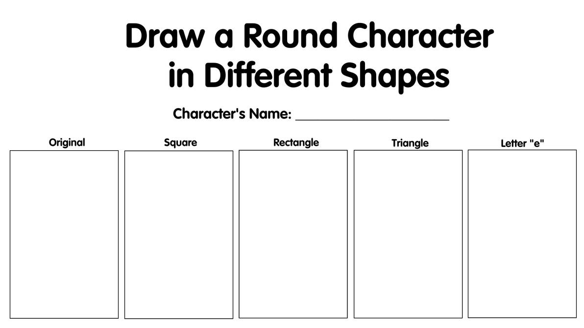 Add Round Characters Meme: Draw a Round Character Different Shapes by WubbKing on DeviantArt