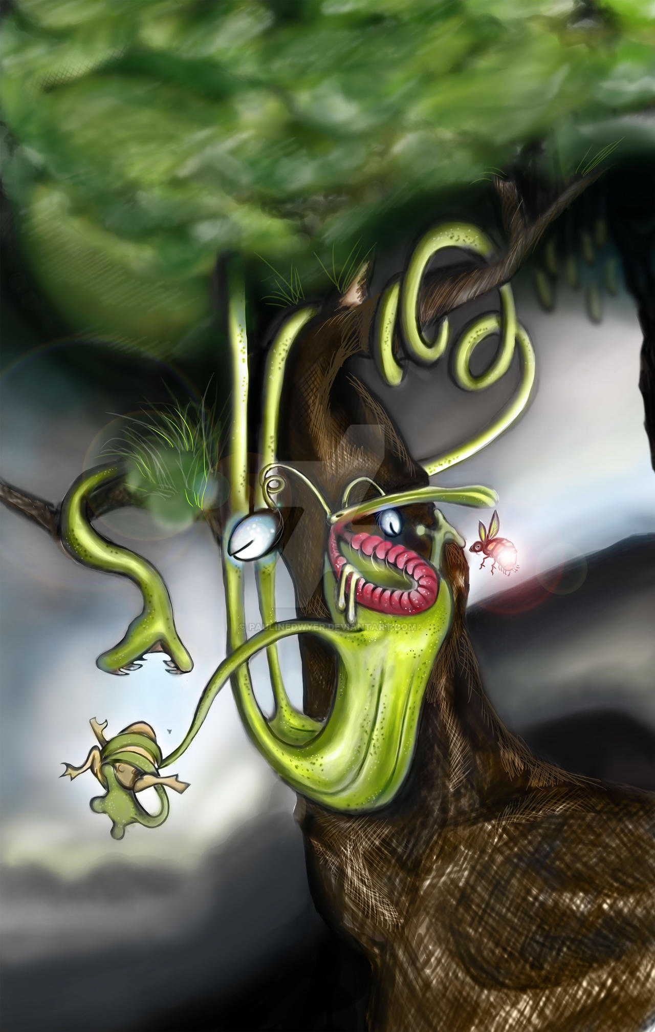 Tree creature by paulinedwyer on DeviantArt