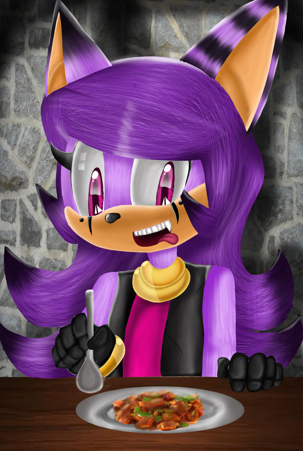 My sonic oc - Nelly the hedgewolf