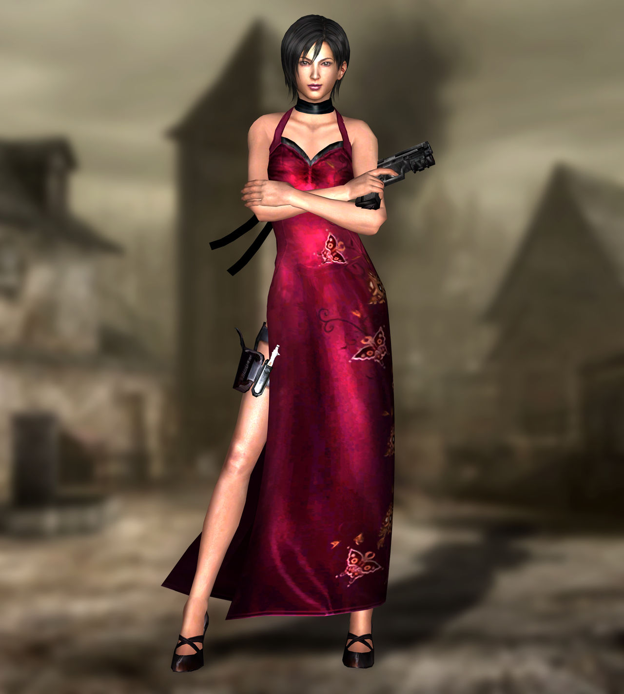 Resident evil red dress - 🧡 Resident Evil 2 Remake Ada Wong Ultra Mini Red...