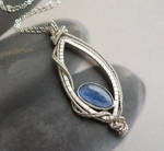 Queen of Rain - Kyanite Sterling Silver Wire Wrapp by Kreagora
