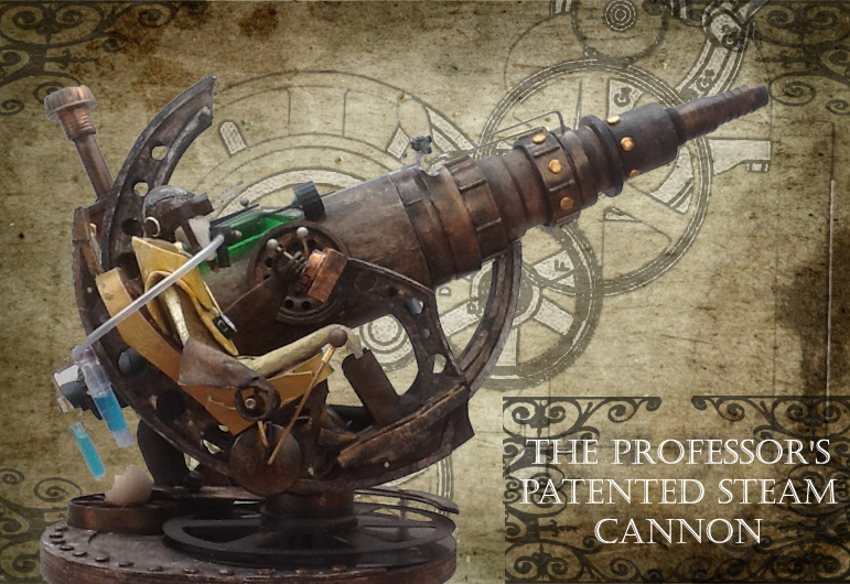 The Professor's Patented Steam Cannon by impsandthings