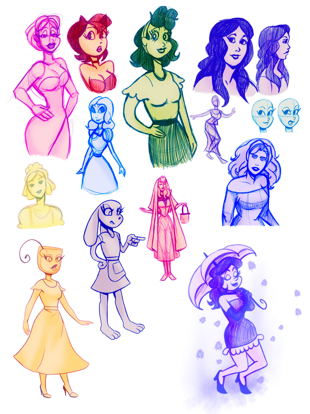 Diffrent Cartoon Style Deviantart Cartoon styles by VioletSkullRoses on DeviantArt