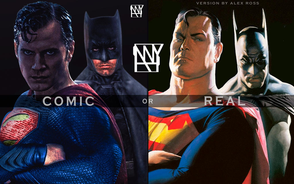 Comparison: Batman and Superman | Alex Ross Art by 4n4rkyX on DeviantArt
