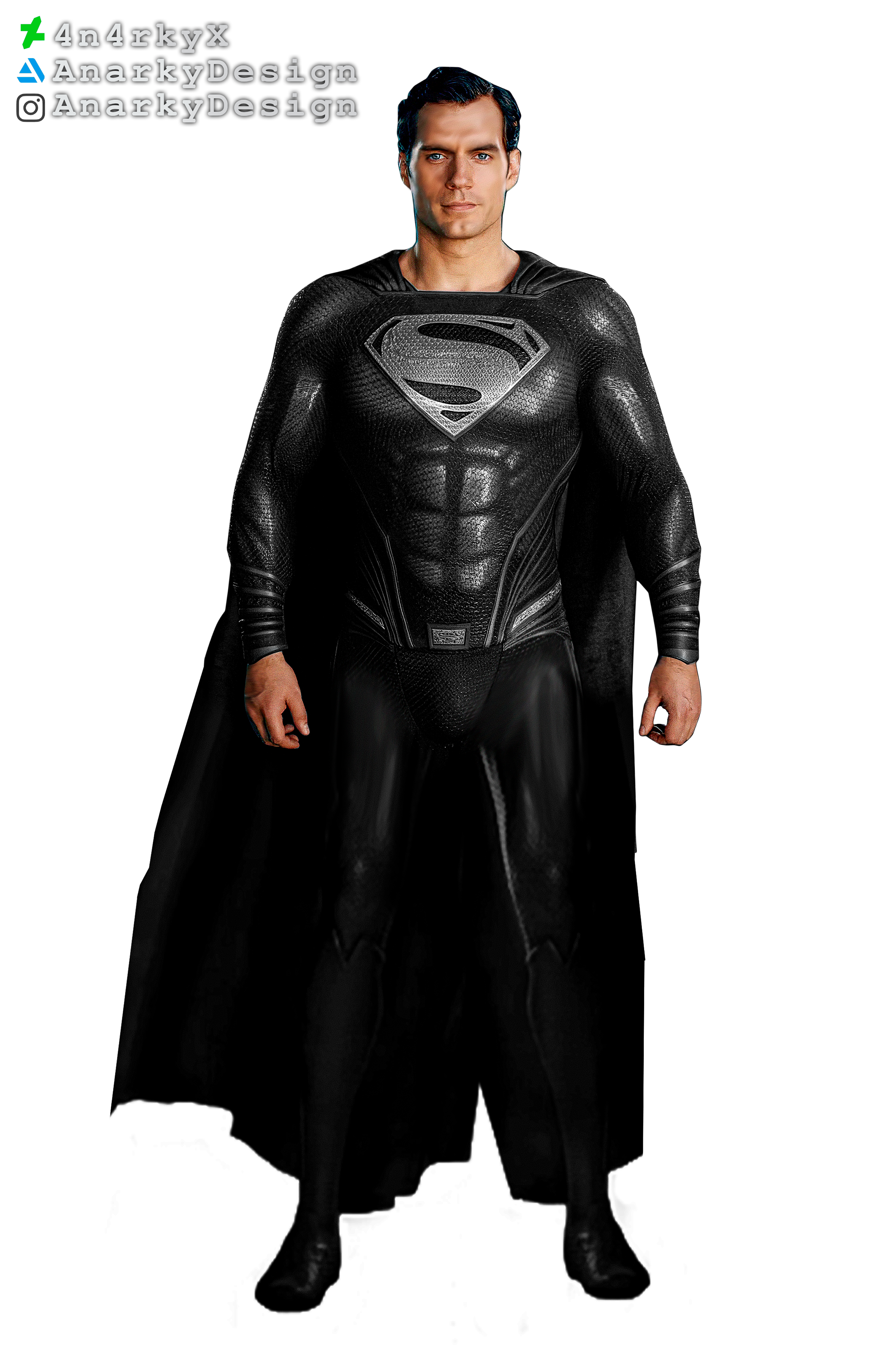 PNG: Man of Steel  Black Suit by 4n4rkyX on DeviantArt