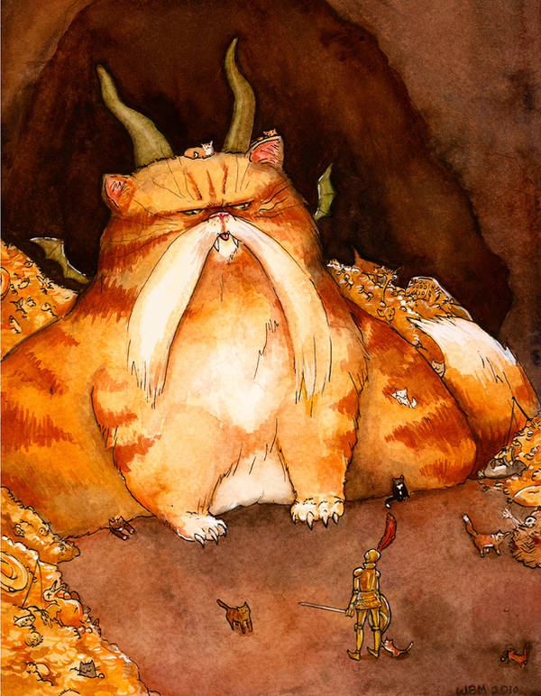 Cat Dragon by matildarose