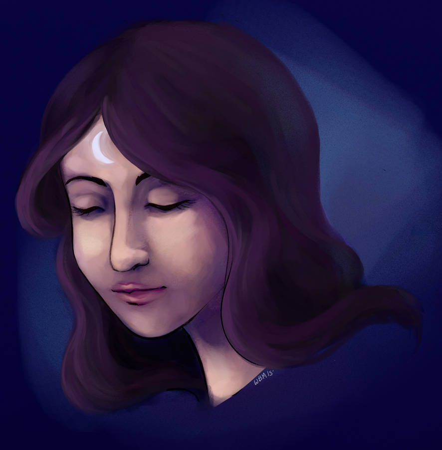 Style Sketch for Moonlit Princess by matildarose