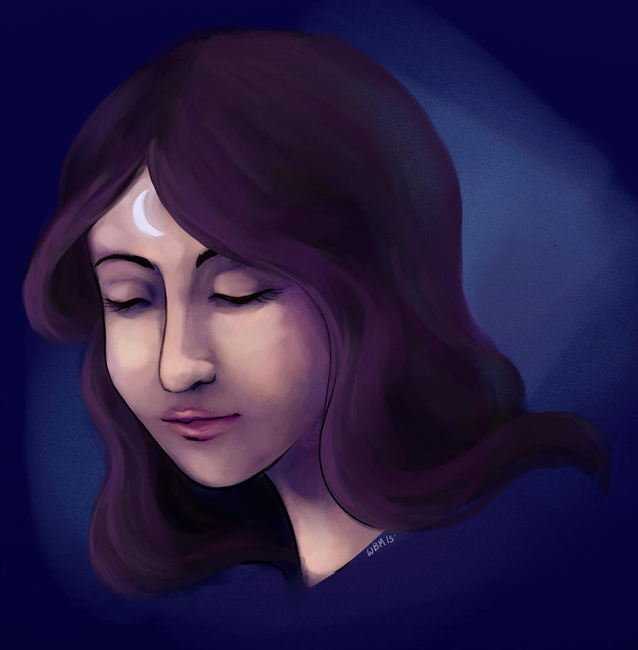 Style Sketch for Moonlit Princess by matildarose
