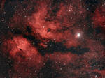IC 1318 - Butterfly Nebula (Narrowband) by cgoodrich