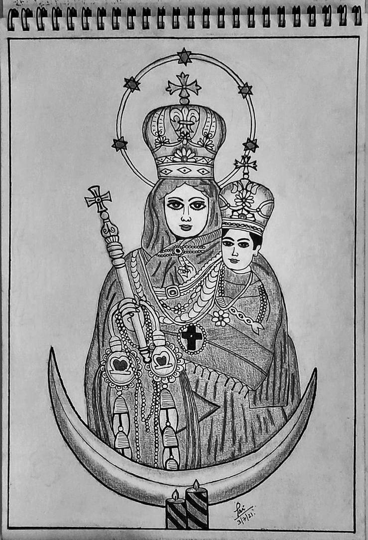 Mother Mary - Velankanni Matha by jai2690 on DeviantArt