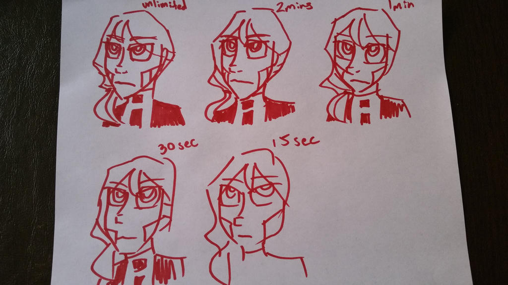 Timed Drawing Examples timed drawing practice by Konnichibot on DeviantArt