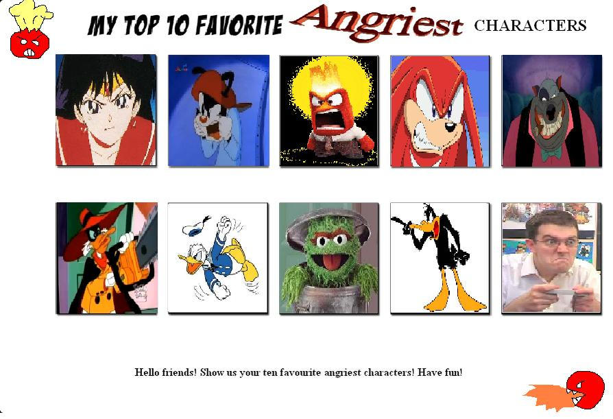 Angry Character Names Top Ten Angry Characters by Eddsworldfangirl97 on DeviantArt