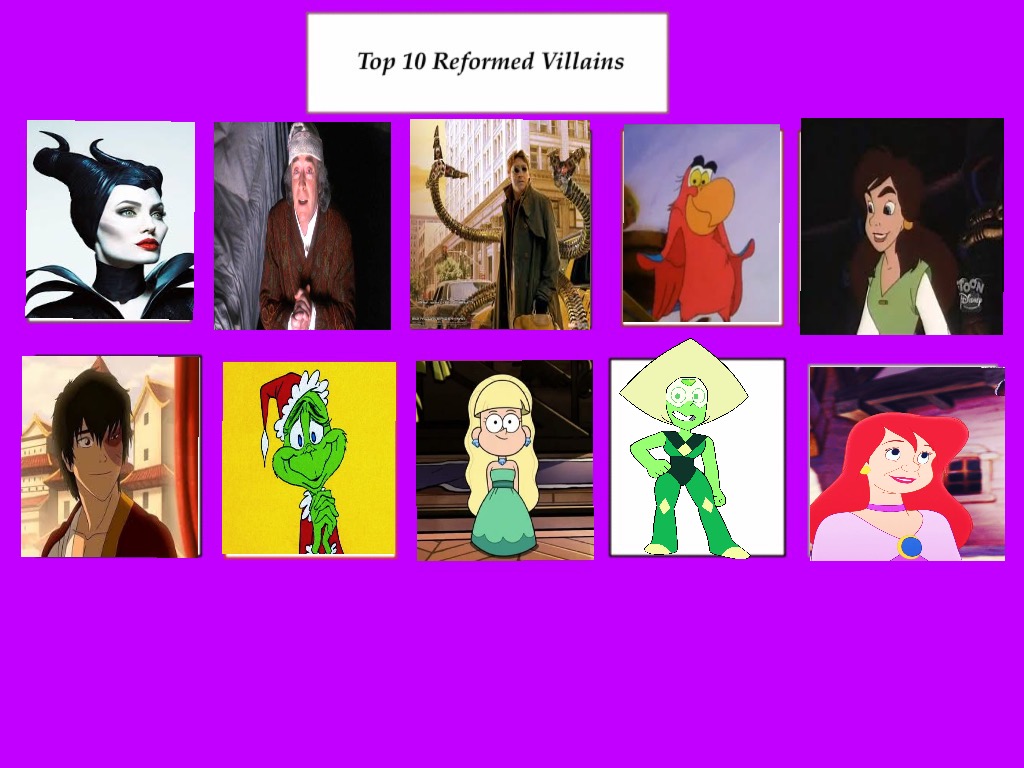 Top 10 Reformed Villains by Eddsworldfangirl97 on DeviantArt