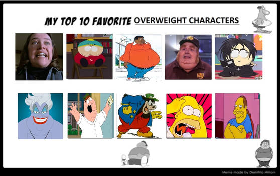 Top 10 Overweight Characters