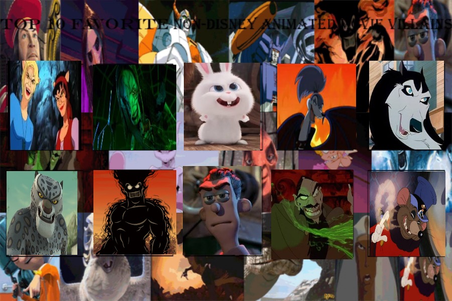 Top 10 Non Disney Animated Movie Villains by Eddsworldfangirl97 on ...