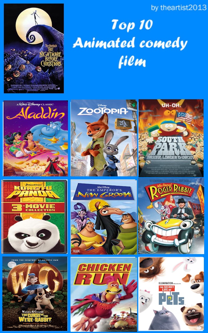 Top 10 Animated Comedy Movies by Eddsworldfangirl97 on DeviantArt