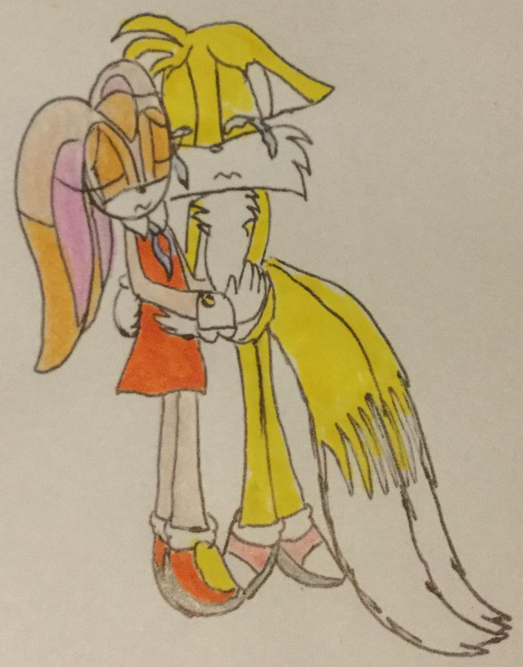 Cream hugging Tails by Eddsworldfangirl97 on DeviantArt