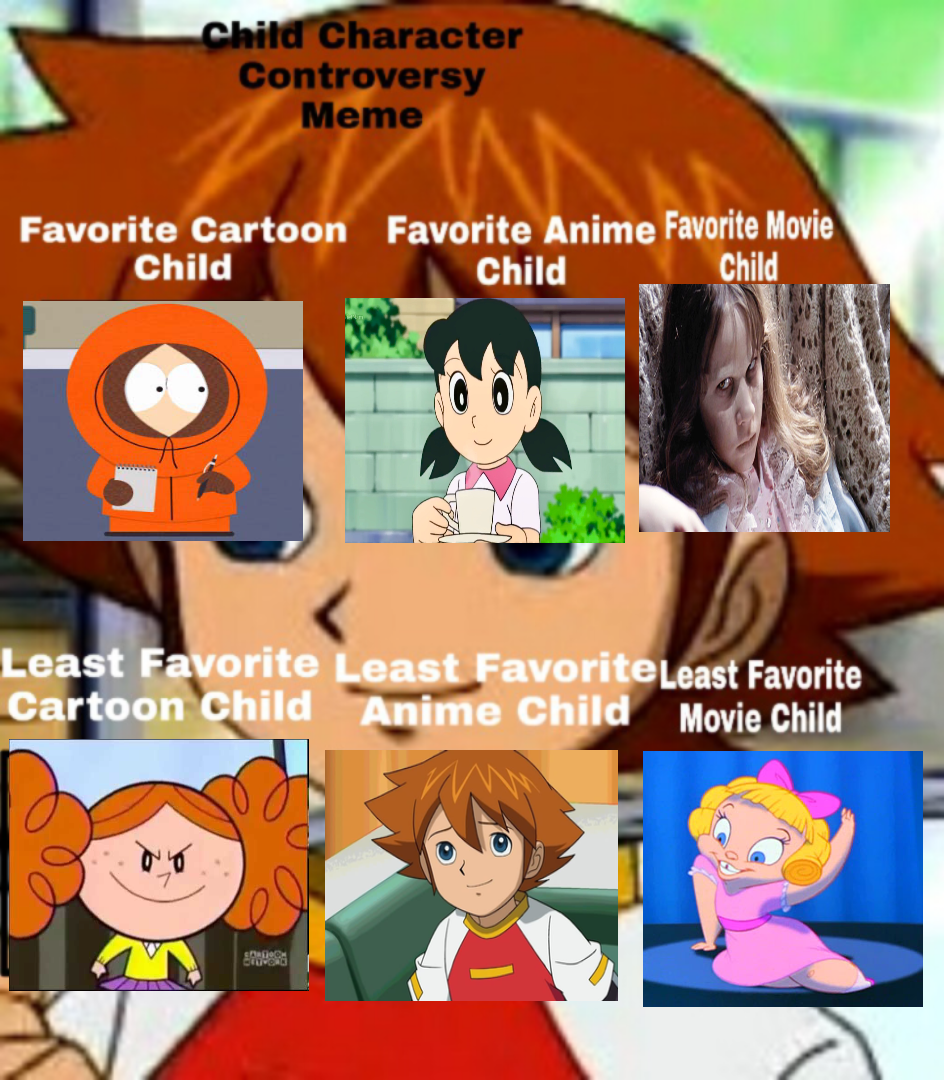 Child Character Controversy Meme by Eddsworldfangirl97 on DeviantArt Child Character Controversy Meme by Eddsworldfangirl97 on DeviantArt