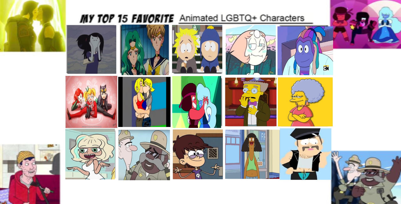Top 15 Animated LGBTQ+ Characters by Eddsworldfangirl97 on DeviantArt