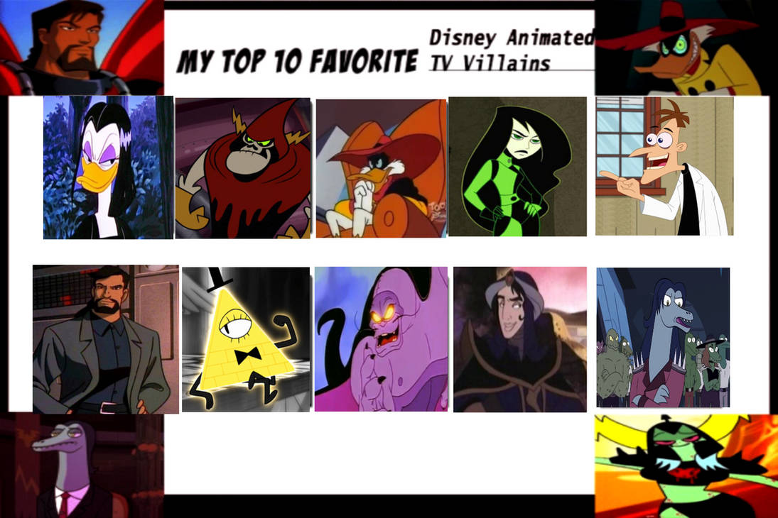 Top 10 Favourite Disney Animated TV Villains By Eddsworldfangirl97 On top-10-favourite-disney-animated-tv-villains-by-eddsworldfangirl97-on