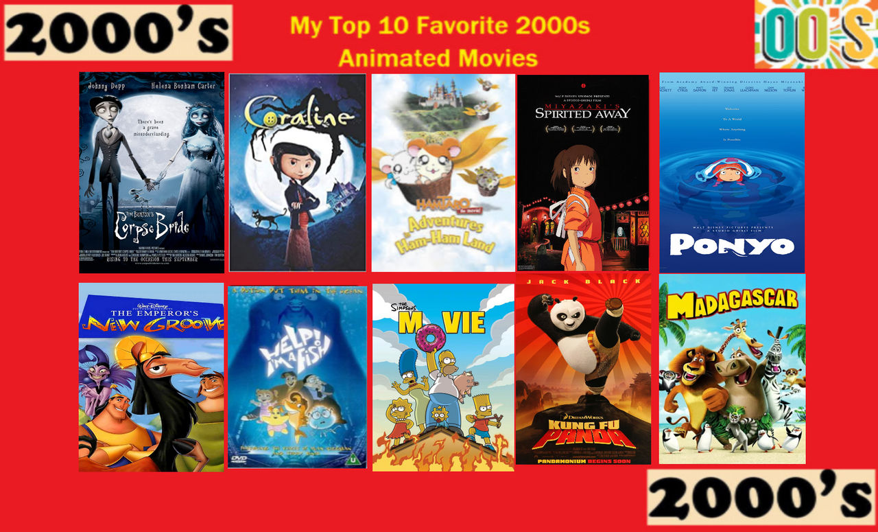 Top 10 2000s Animated Movies by Eddsworldfangirl97 on DeviantArt