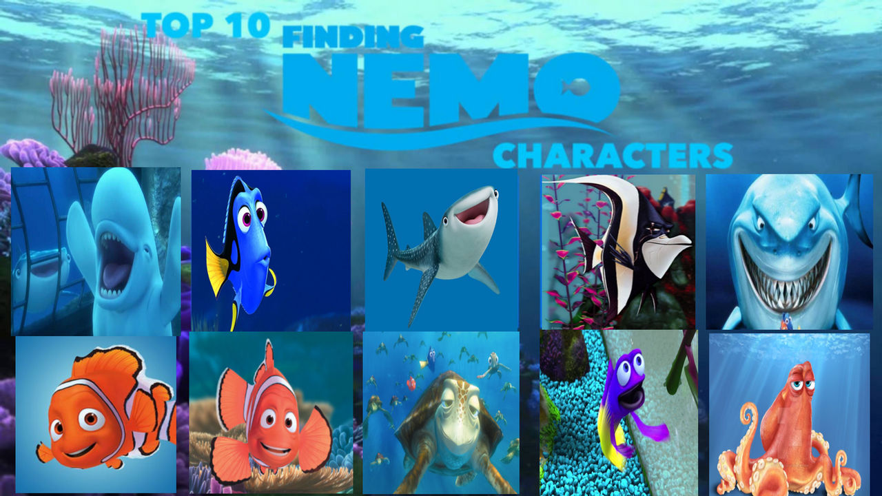 Top 10 Finding Nemo Characters by Eddsworldfangirl97 on DeviantArt
