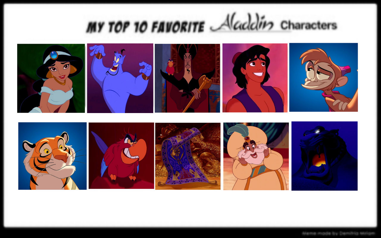Adin Rell Rudd Characters Top 10 Aladdin Characters by Eddsworldfangirl97 on DeviantArt