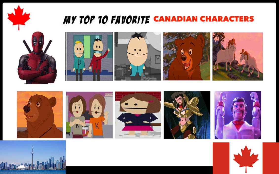 Canadian Characters Top 10 Canadian Characters by Eddsworldfangirl97 on DeviantArt