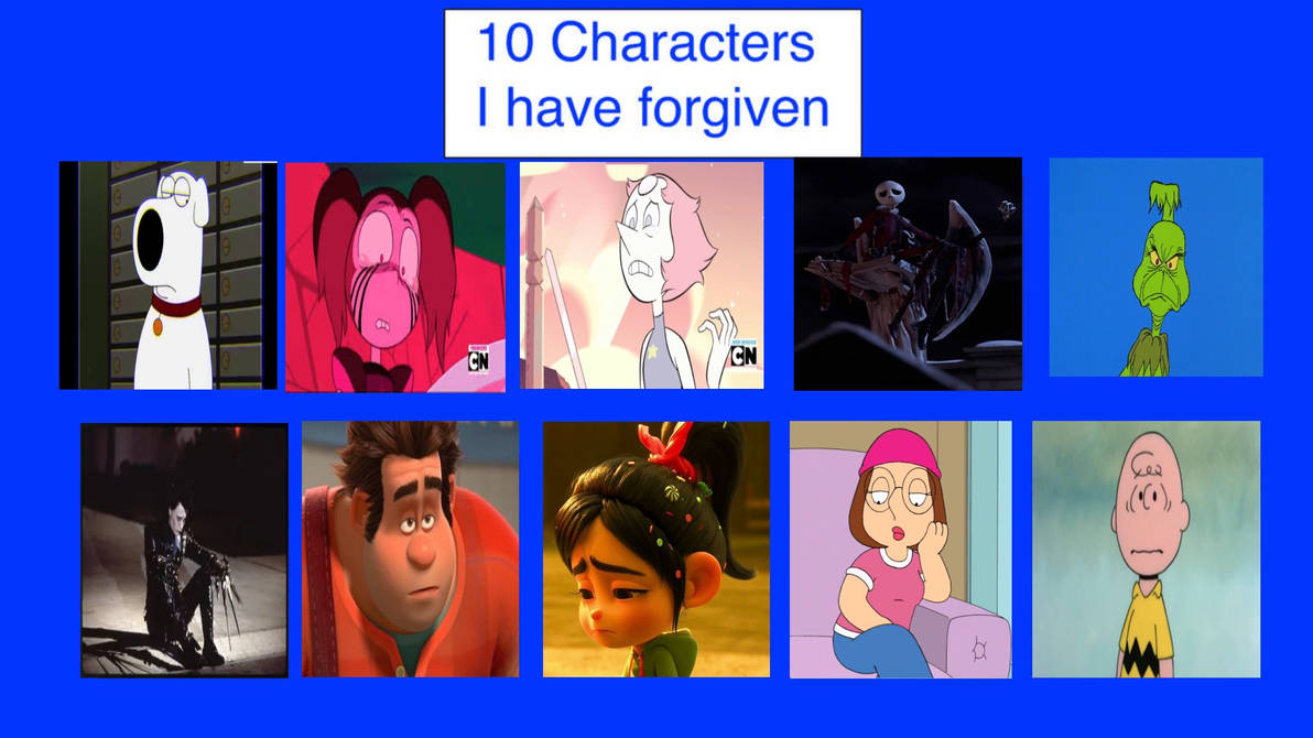 Top 10 Forgiven Characters by Eddsworldfangirl97 on DeviantArt