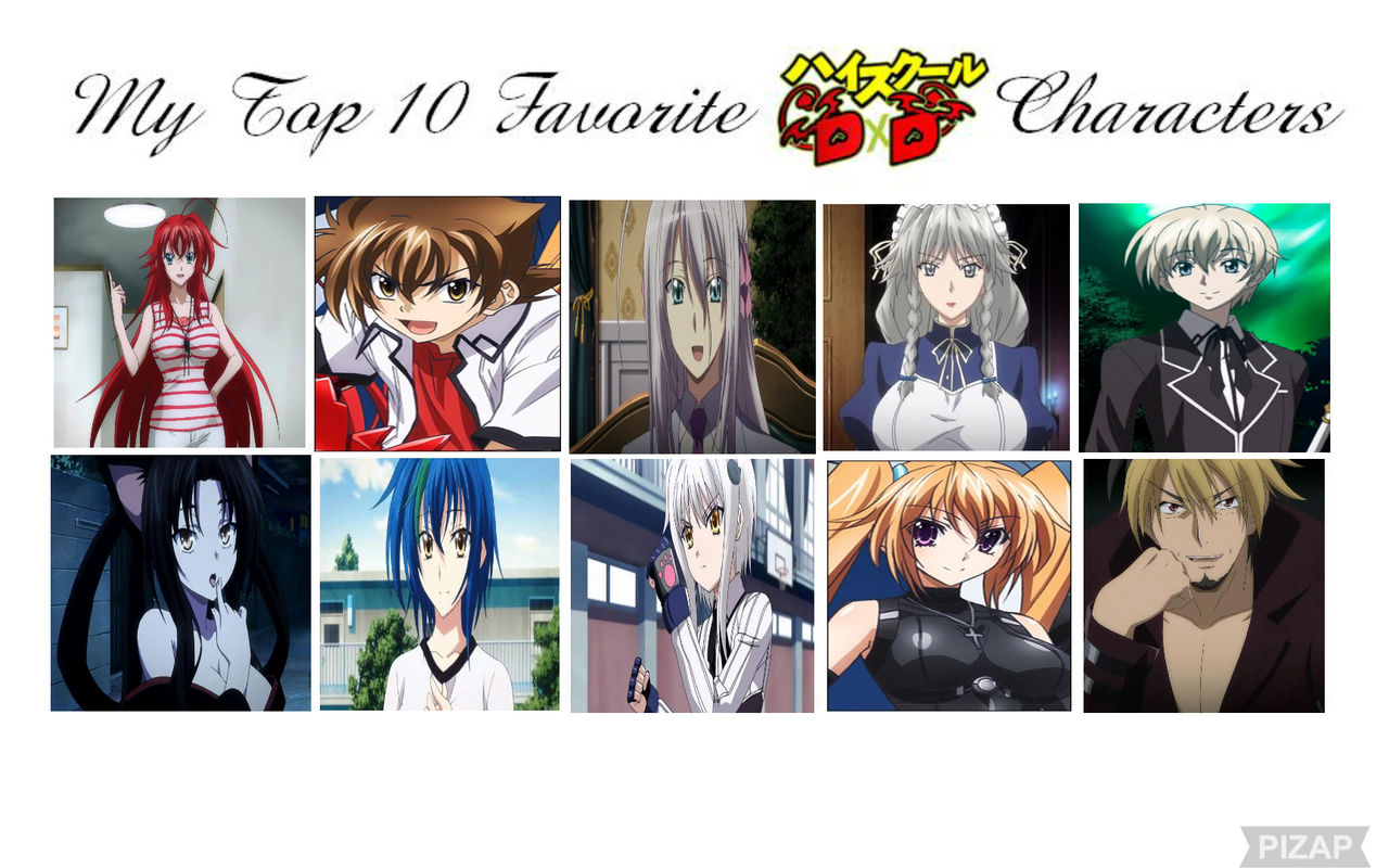 Top 10 High School DxD Characters by Eddsworldfangirl97 on DeviantArt