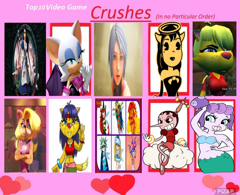 Top 10 Video Game Crushes by Eddsworldfangirl97 on DeviantArt