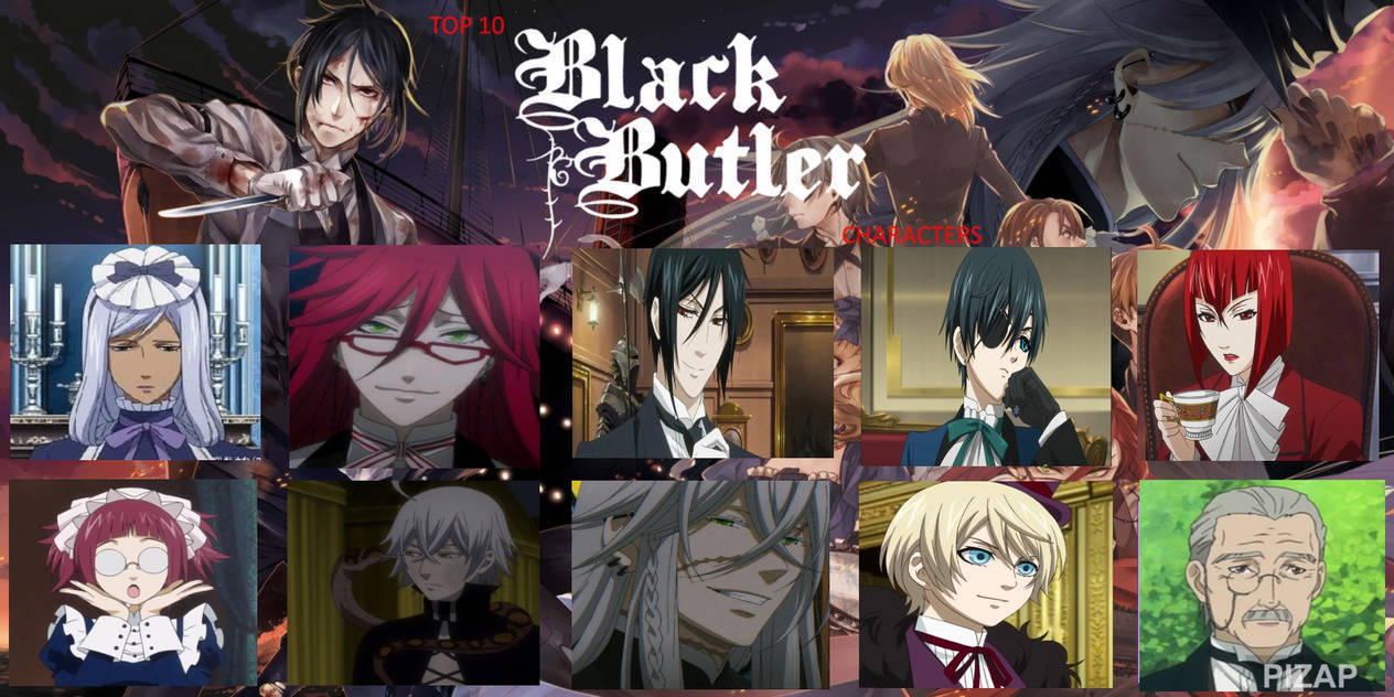 Top 10 Black Butler Characters by Eddsworldfangirl97 on DeviantArt