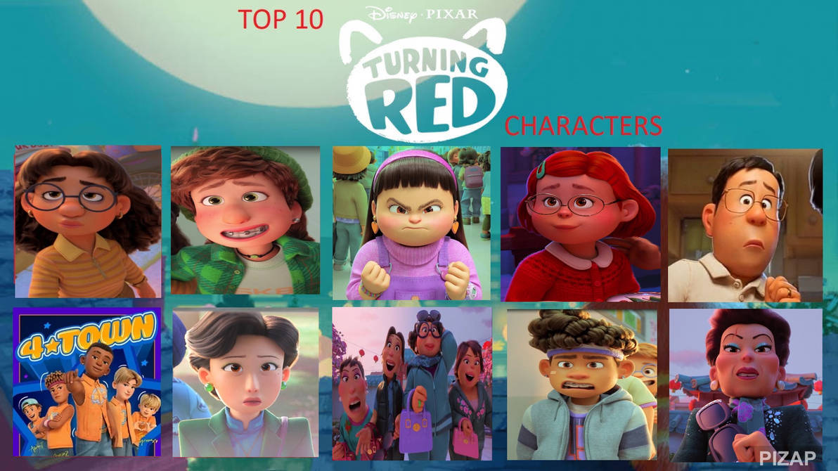 Top 10 Turning Red Characters by Eddsworldfangirl97 on DeviantArt
