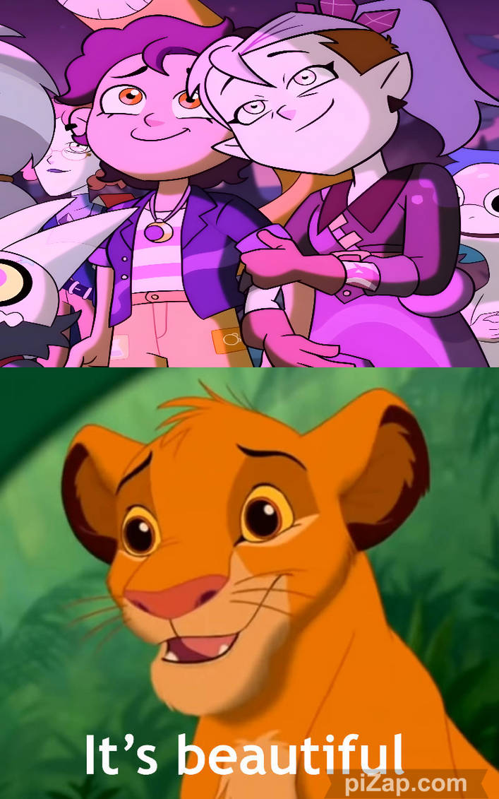 Simba calls LuzxAmity beautiful by Eddsworldfangirl97 on DeviantArt