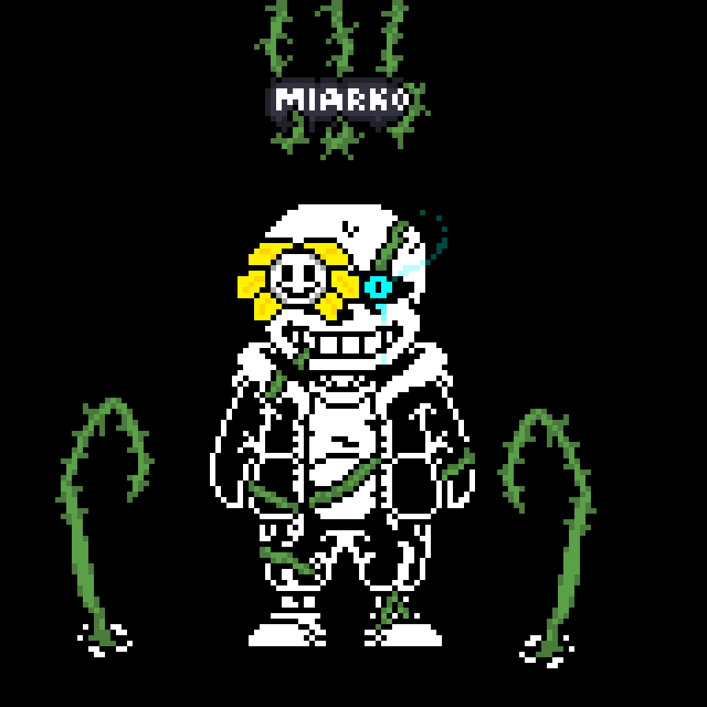 Sans AU sprites (Final) Flowey Possession, Horror tale and Littles